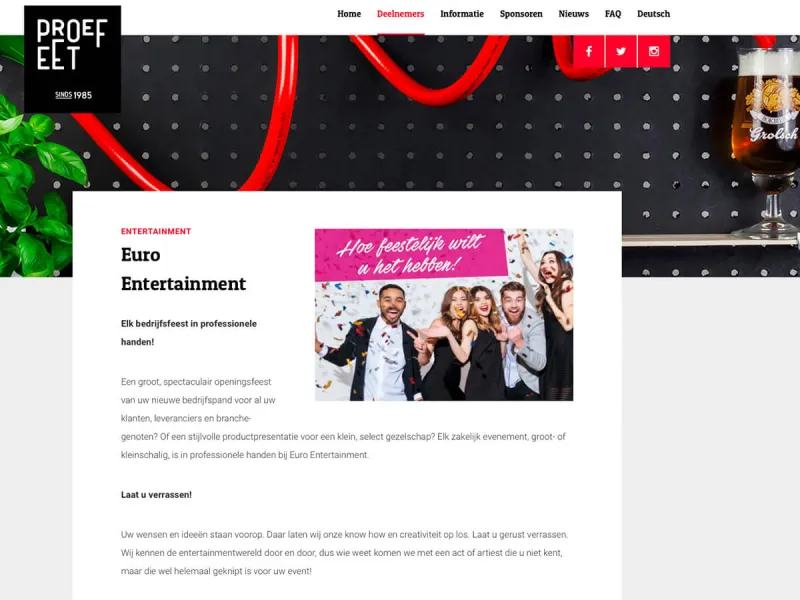 Euro Entertainment met grote stand op de ProefEet in Enschede